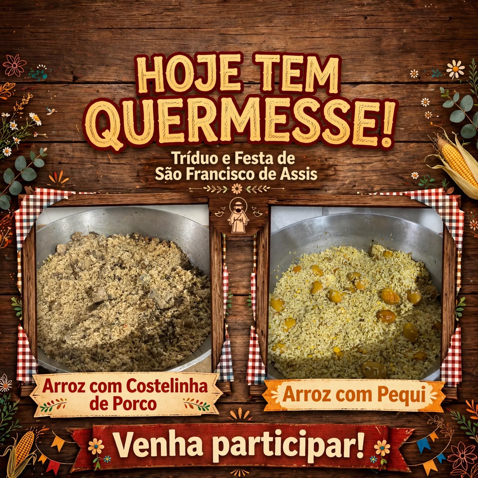 Quermesse na comunidade São Francisco de Assis